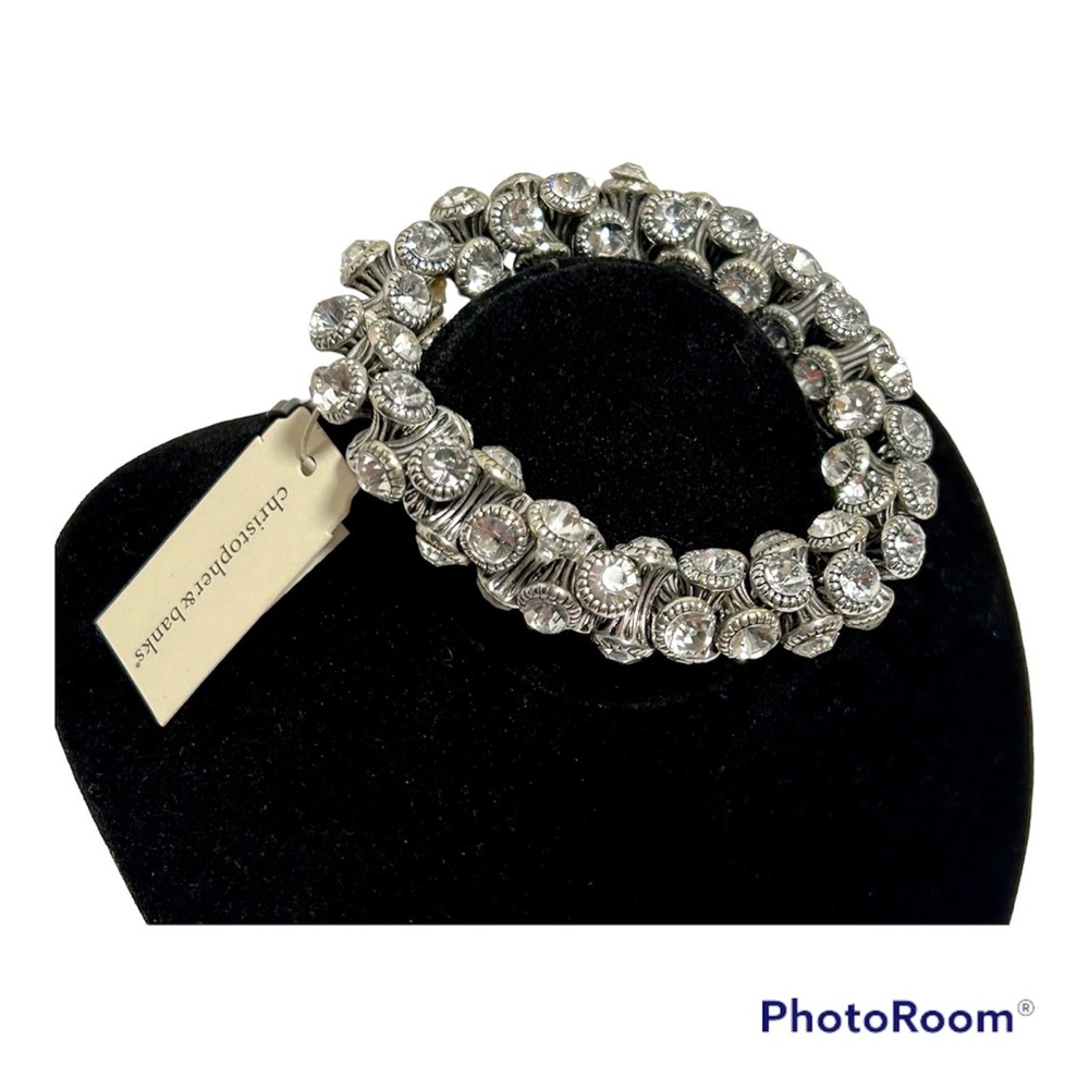 Christopher Banks Silver Tone Stretch Bracelet New